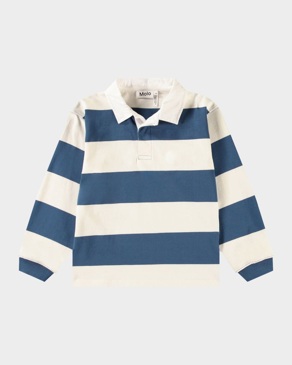 Boy's Relz Long-Sleeve Polo Shirt, Size 4-6